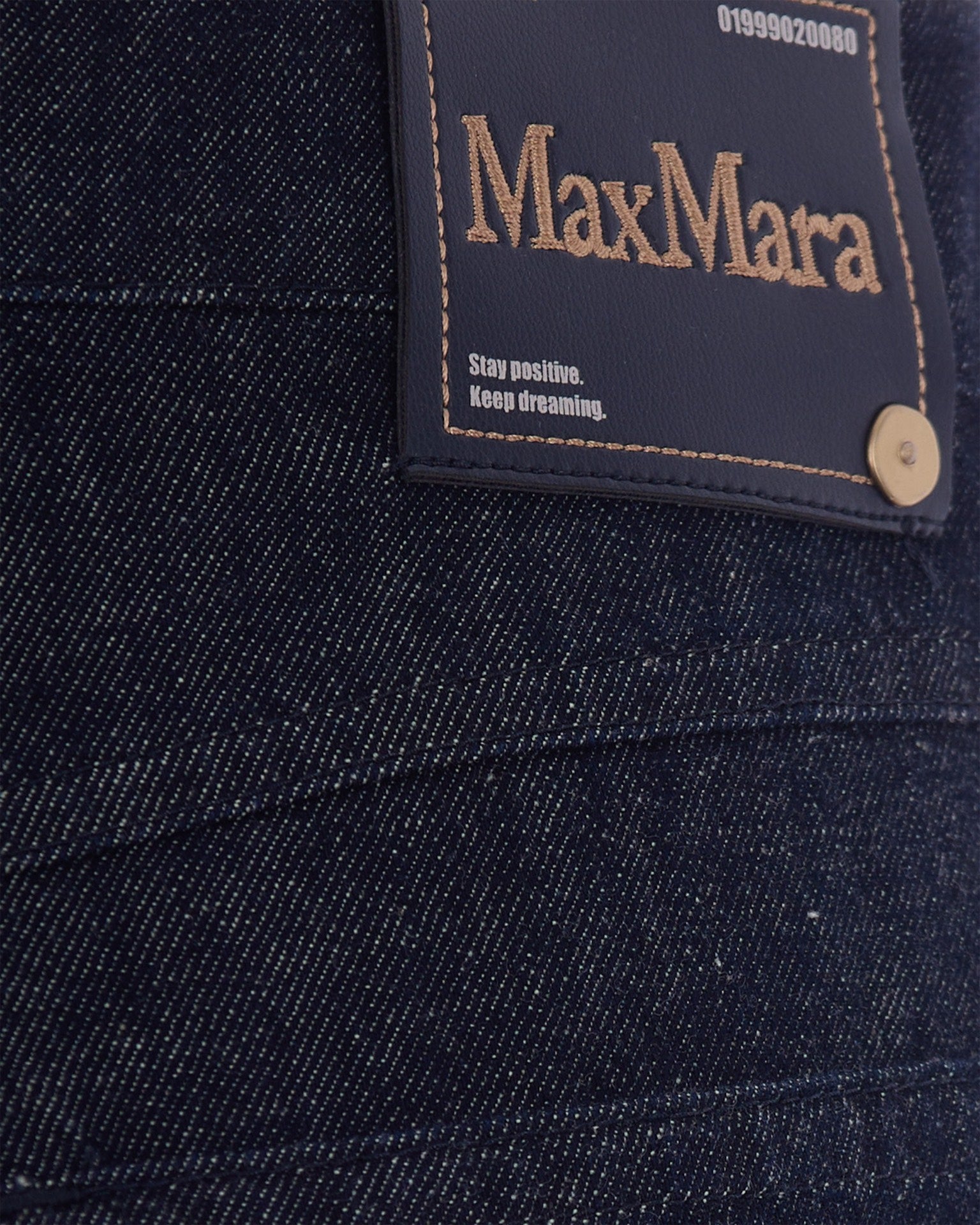 'S Max Mara Straight-Leg Denim Jeans — Navy, view 3