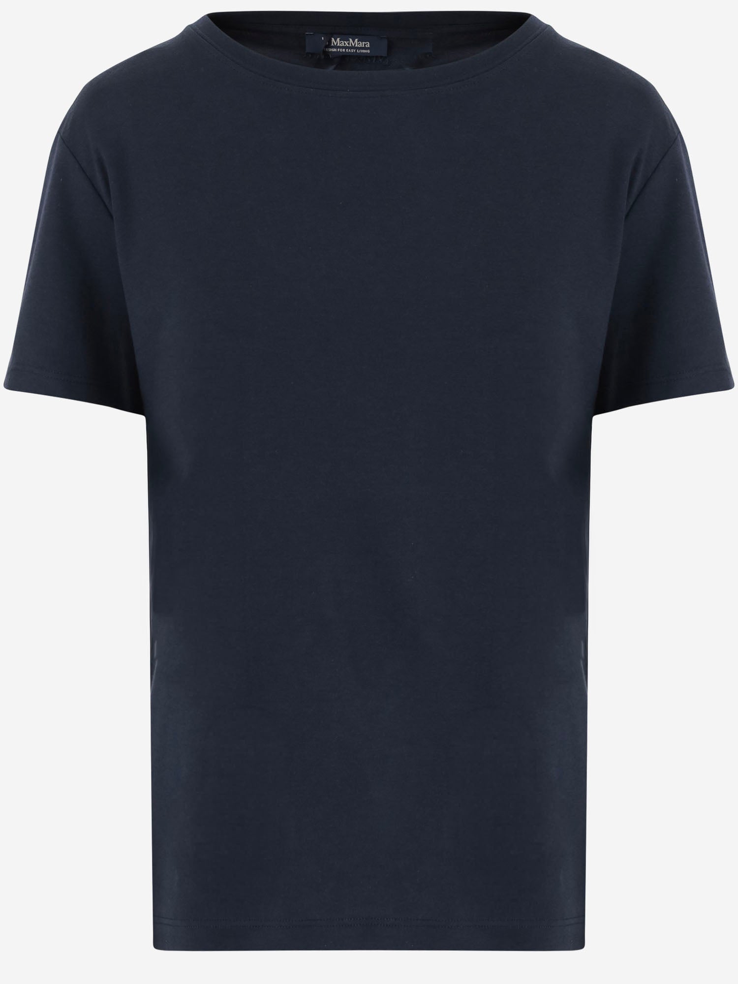 'S Max Mara Cotton-Modal Blend T-Shirt — Navy, view 3