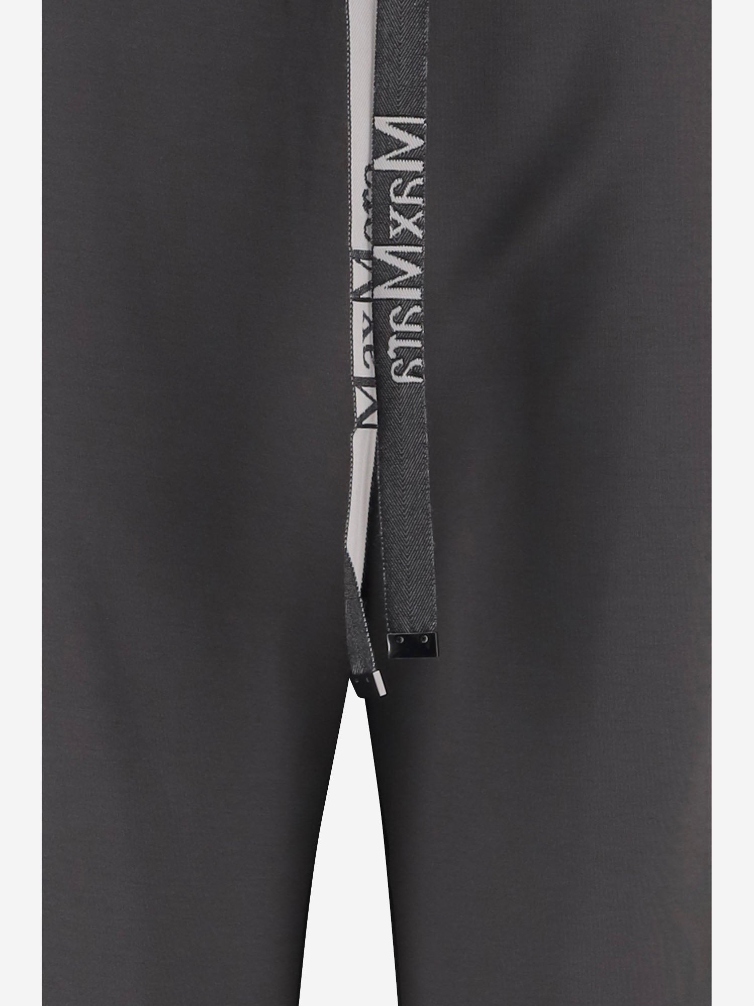 'S Max Mara Cotton-Blend Trousers — Gray, view 2