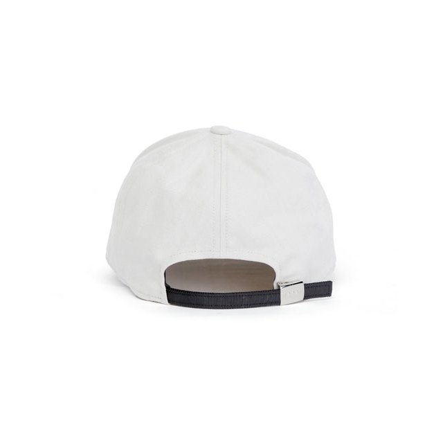 Sacai 26-01093S Cotton Logo Baseball Cap — White, view 3