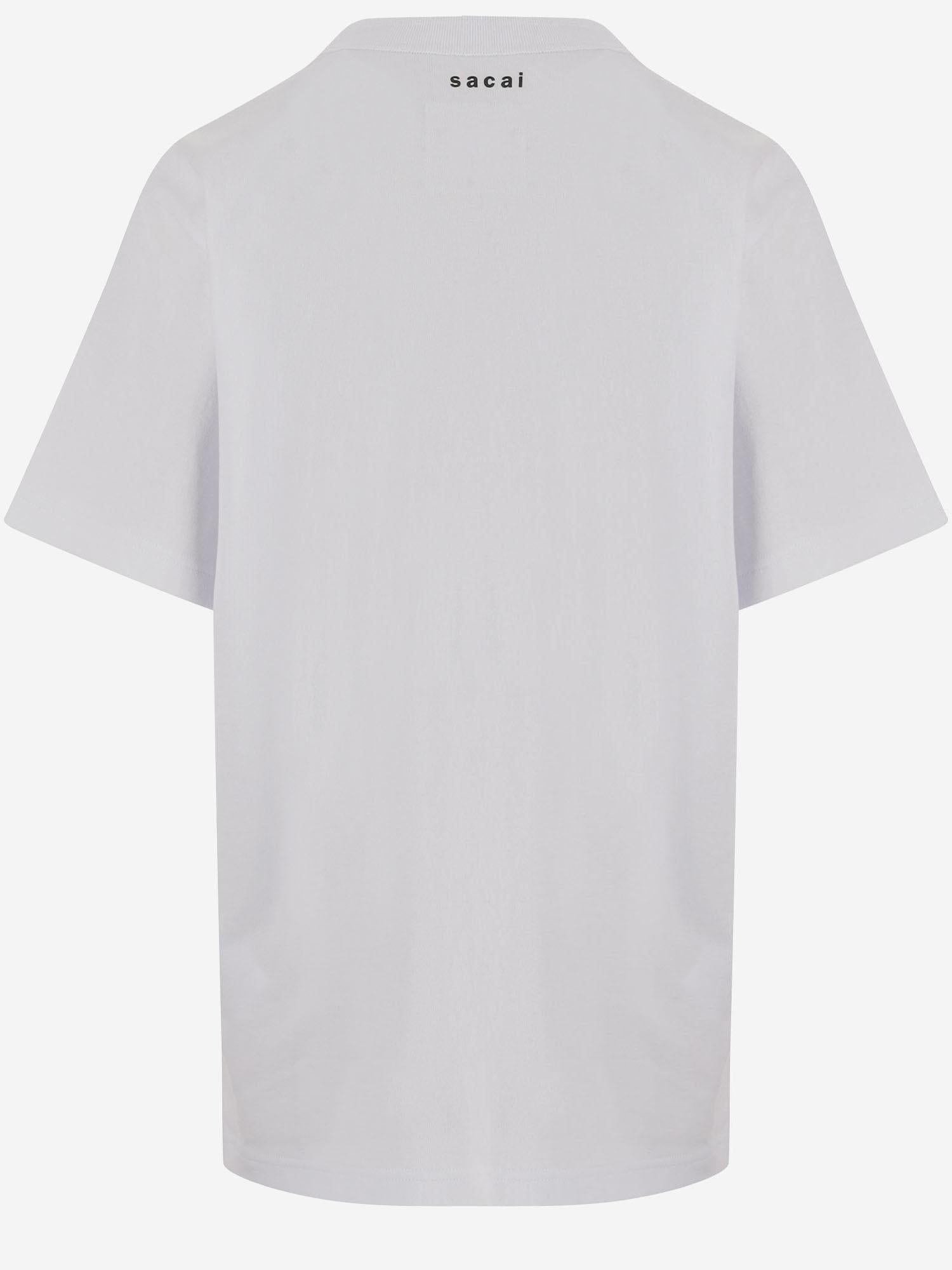 Sacai Printed Cotton T-shirt — White by Sacai