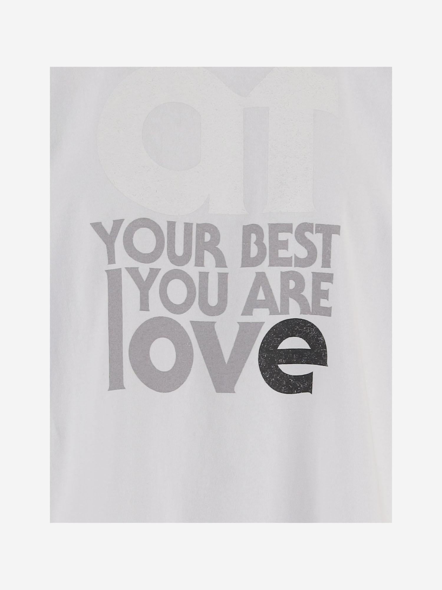 Sacai Printed Cotton T-shirt — White, view 2