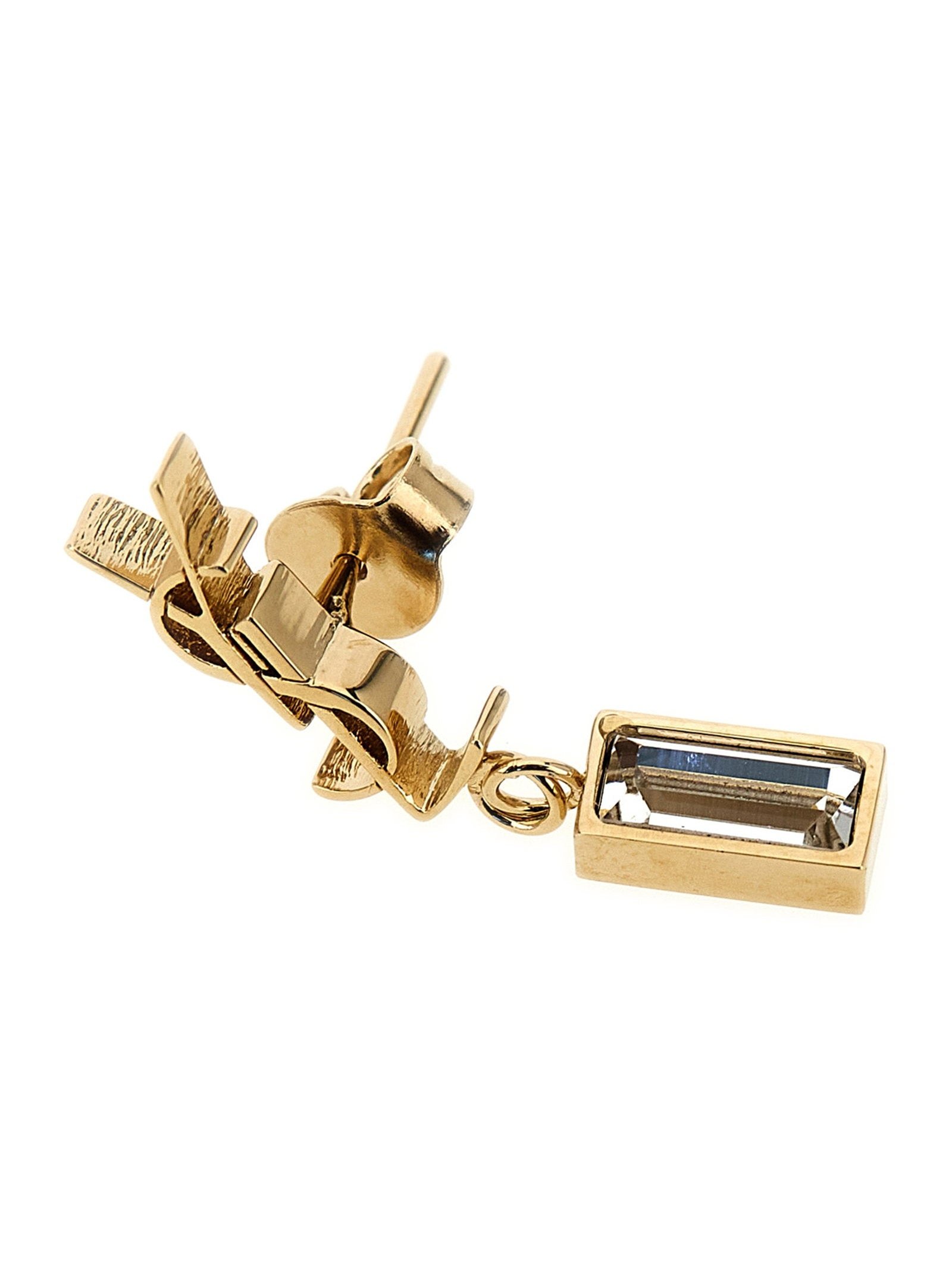 Saint Laurent Cassandre Earrings — Gold, view 2