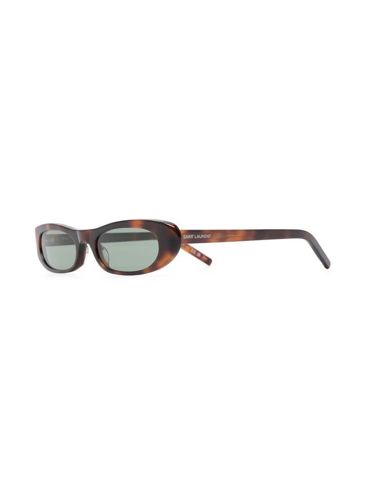 Saint Laurent Eyewear SL557SHADE002 Sunglasses — Brown, view 2
