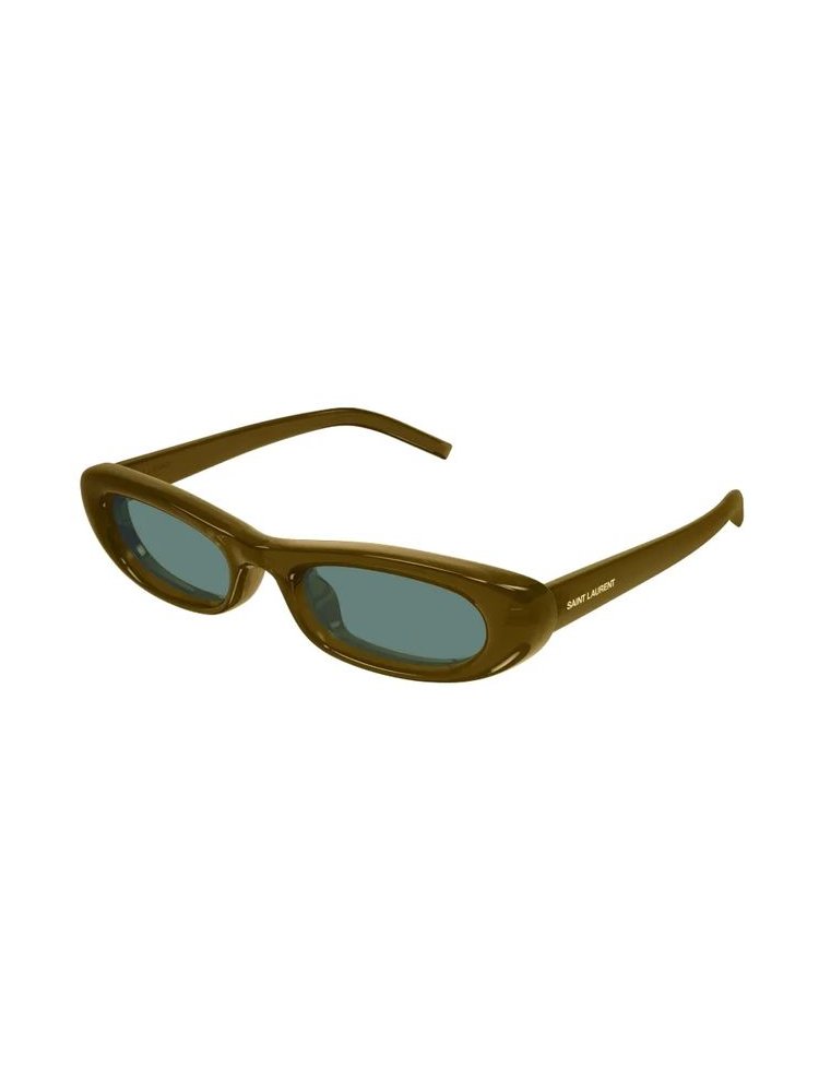 Saint Laurent Eyewear SL557SHADEPLUMP Sunglasses — Olive, view 2