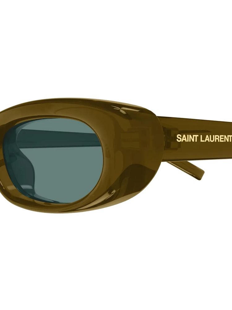 Saint Laurent Eyewear SL557SHADEPLUMP Sunglasses — Olive, view 3