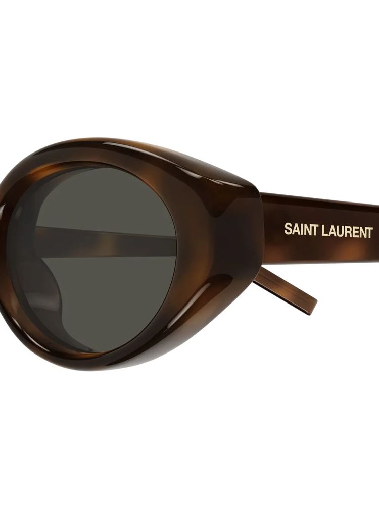 Saint Laurent Eyewear SL567PLUMP Sunglasses — Havana, view 3