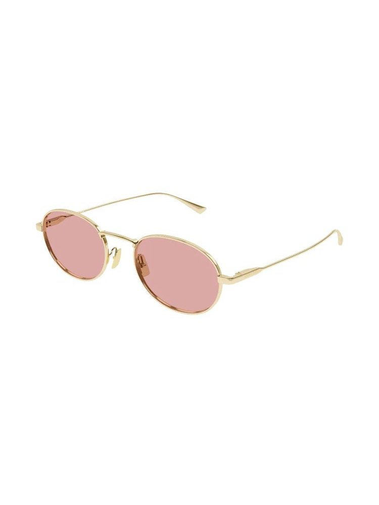 Saint Laurent Eyewear SL799 Oval-Frame Sunglasses — Pink, view 2