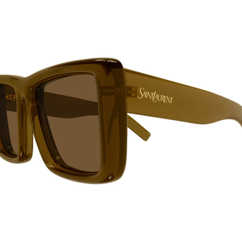 Saint Laurent Eyewear SL900HOWL Sunglasses — Khaki, view 3