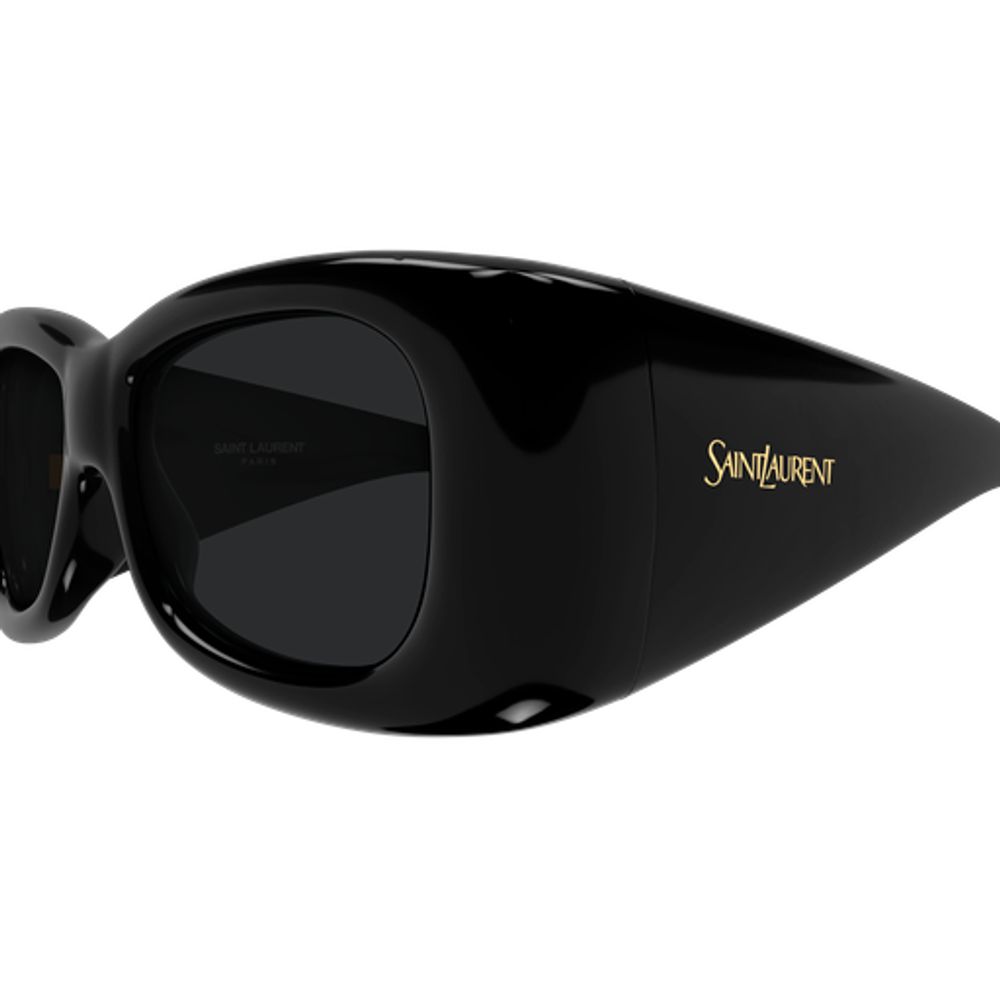 Saint Laurent Eyewear SL901HOWL Oversized Black Sunglasses — Black, view 3