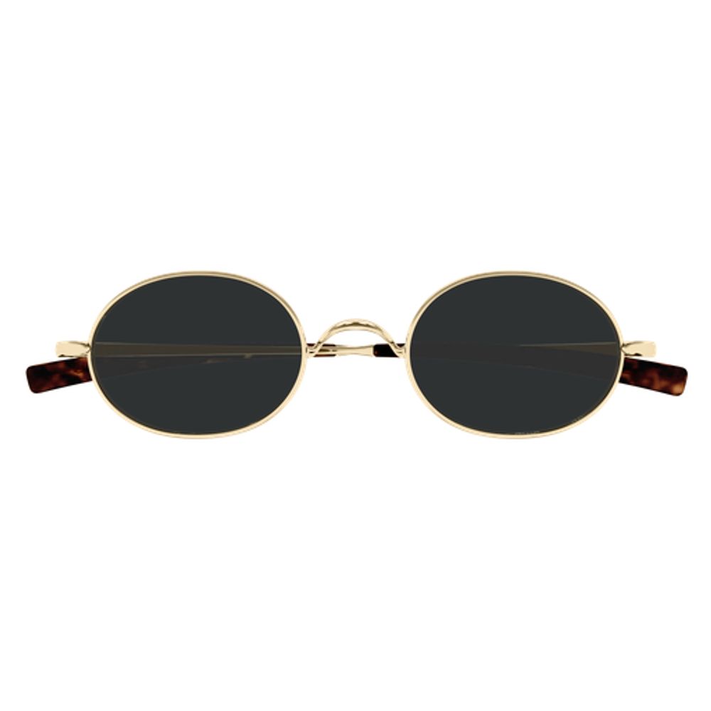 Saint Laurent Eyewear SL948T Oval Metal Frame Sunglasses — Gold by Saint Laurent Eyewear