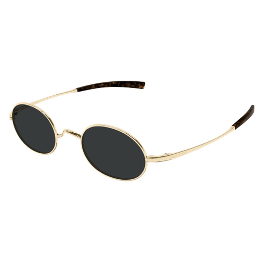 Saint Laurent Eyewear SL948T Oval Metal Frame Sunglasses — Gold, view 2