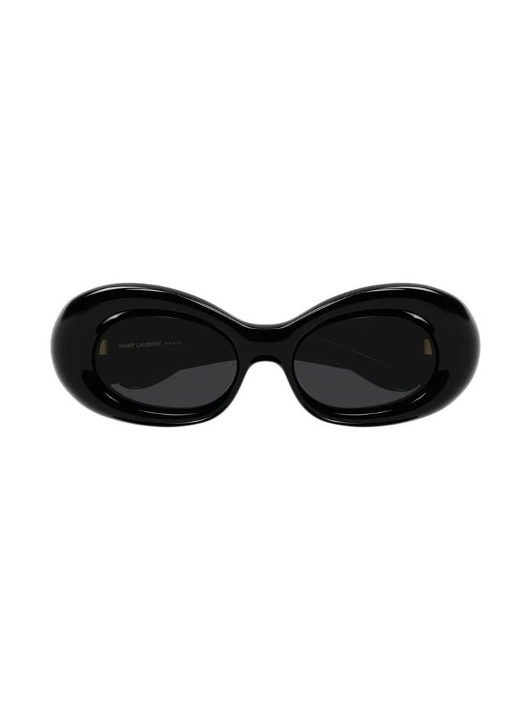 Saint Laurent Eyewear SL968 Oval Frame Sunglasses — Black by Saint Laurent Eyewear