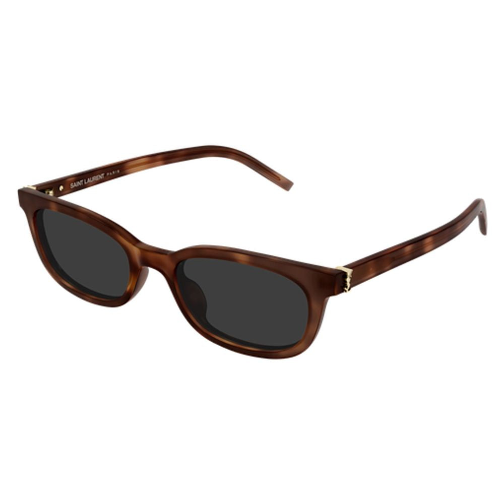 Saint Laurent Eyewear SLM160 Acetate Wayfarer Sunglasses — Brown, view 2