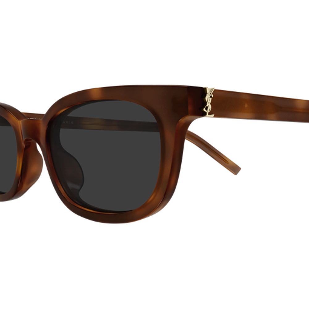 Saint Laurent Eyewear SLM160 Acetate Wayfarer Sunglasses — Brown, view 3