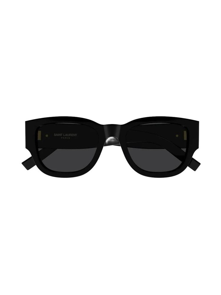 Saint Laurent Eyewear SLM174 Acetate Cat-Eye Sunglasses — Black by Saint Laurent Eyewear