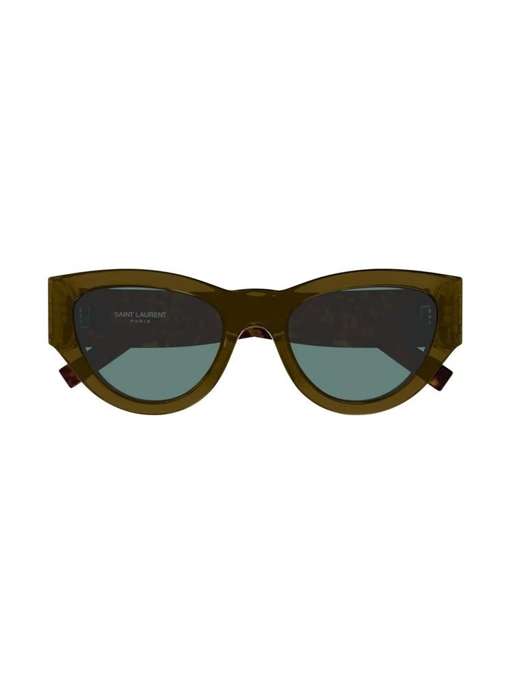 Saint Laurent Eyewear SLM94 Sunglasses — Khaki by Saint Laurent Eyewear