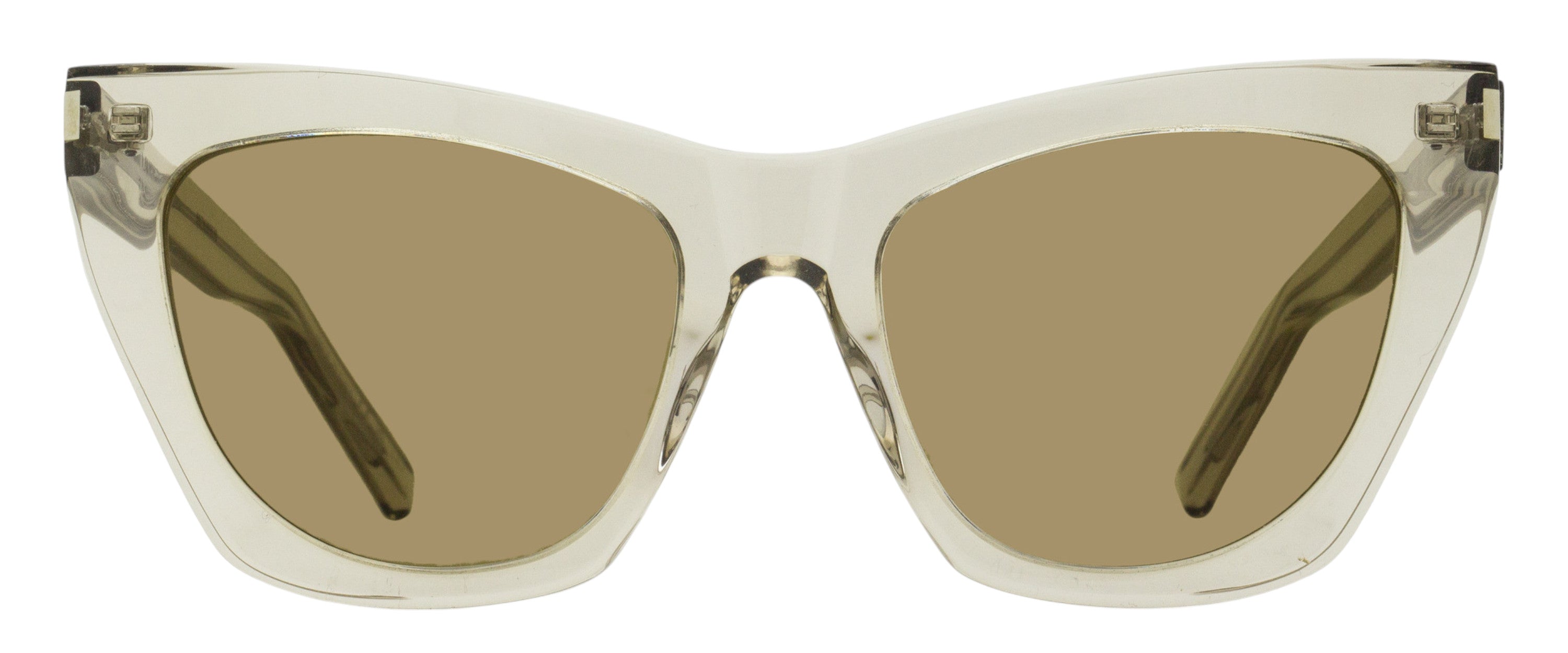Saint Laurent SL Cat-Eye Sunglasses — Beige, view 2