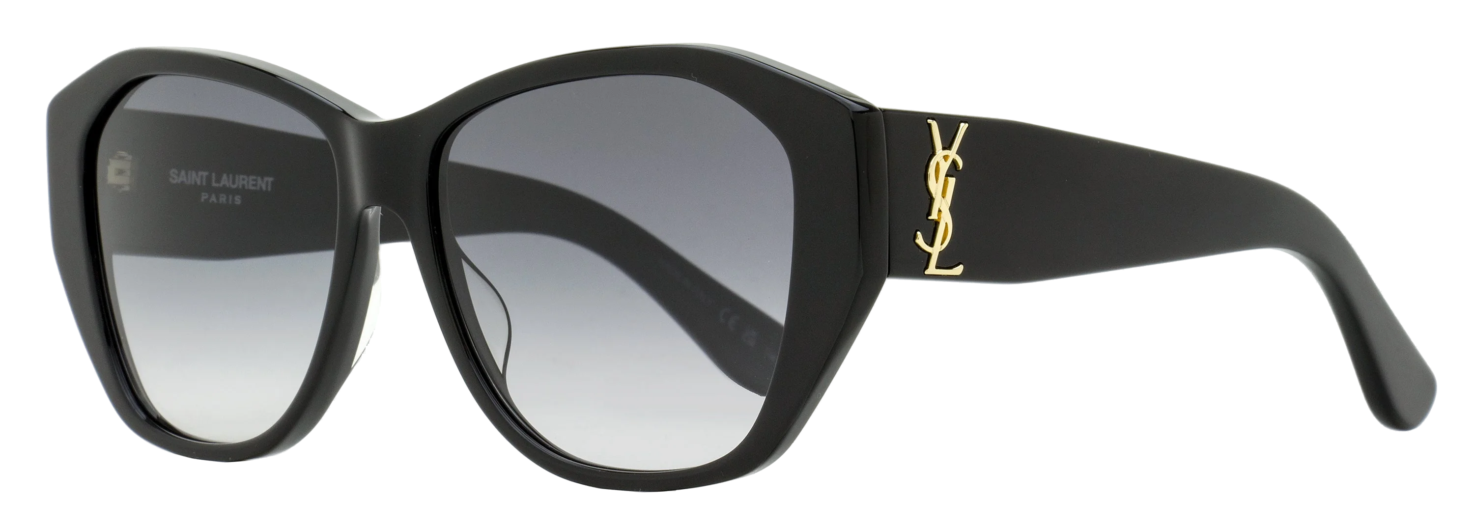 Saint Laurent SL Butterfly Monogram Sunglasses — Black by Saint Laurent