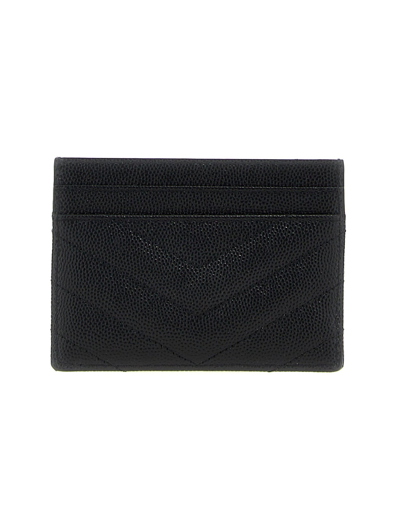 Saint Laurent Quilted Leather Wallet — Black, view 2