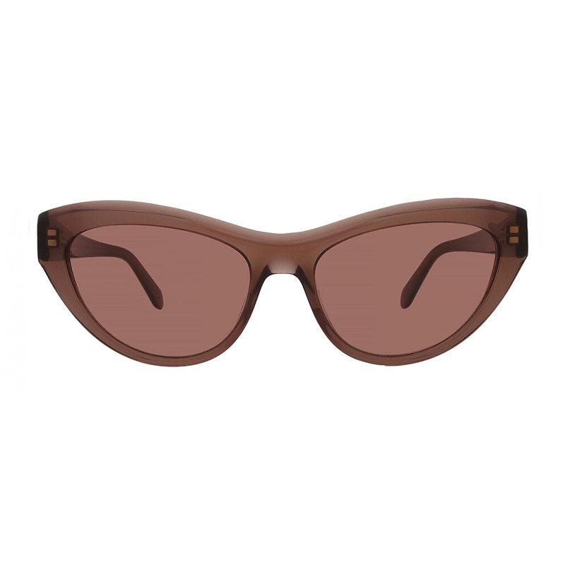 Salvatore Ferragamo Sunglasses Cat Eye Full Rim, Transparent Brown Frame And Lens Sf1103s232, view 2