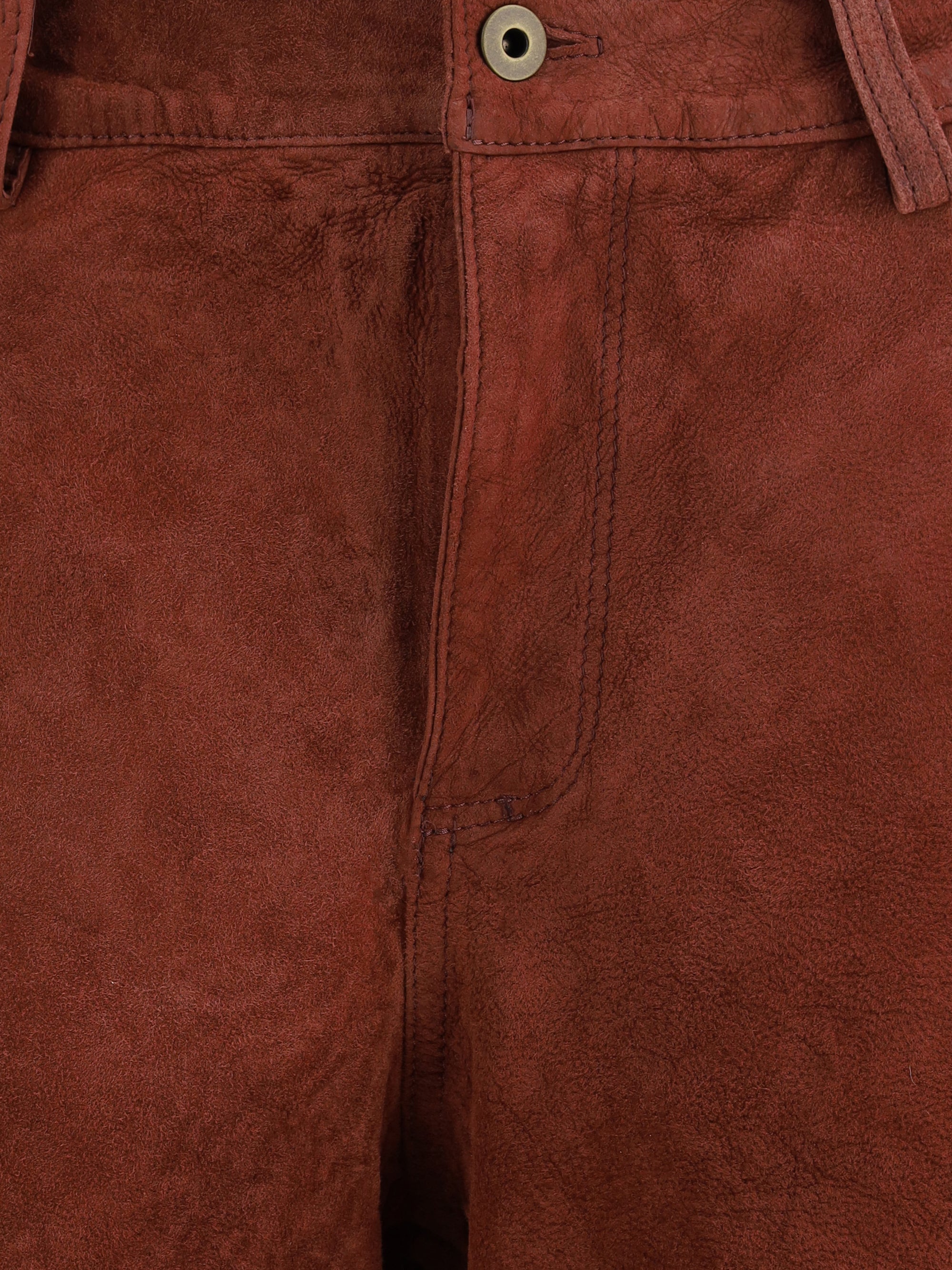 Salvatore Santoro Suede Trousers — Brown, view 3