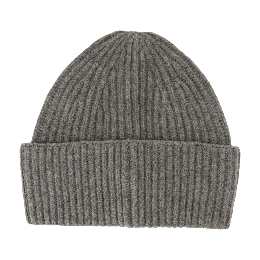 SamsøE SamsøE F24300118-CLR000659 Ribbed Wool Beanie — Gray by Samsøe Samsøe
