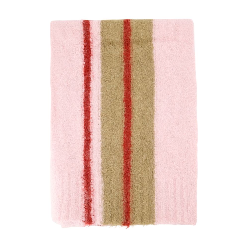 SamsøE SamsøE Striped Wool Scarf — Pink by Samsøe Samsøe