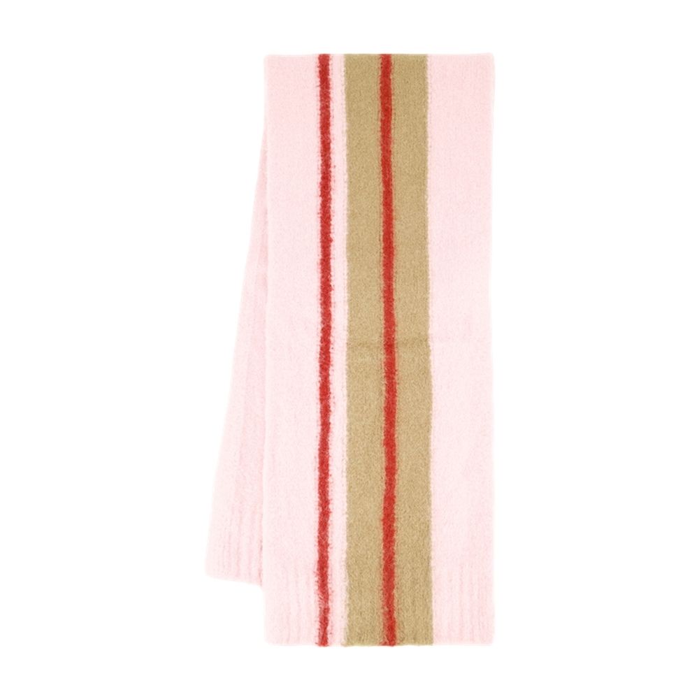 SamsøE SamsøE Striped Wool Scarf — Pink, view 2