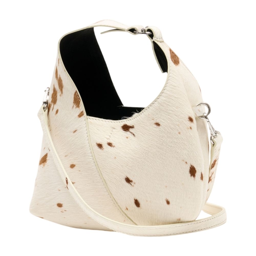 SamsøE SamsøE Calf Hair Shoulder Bag — White, view 2