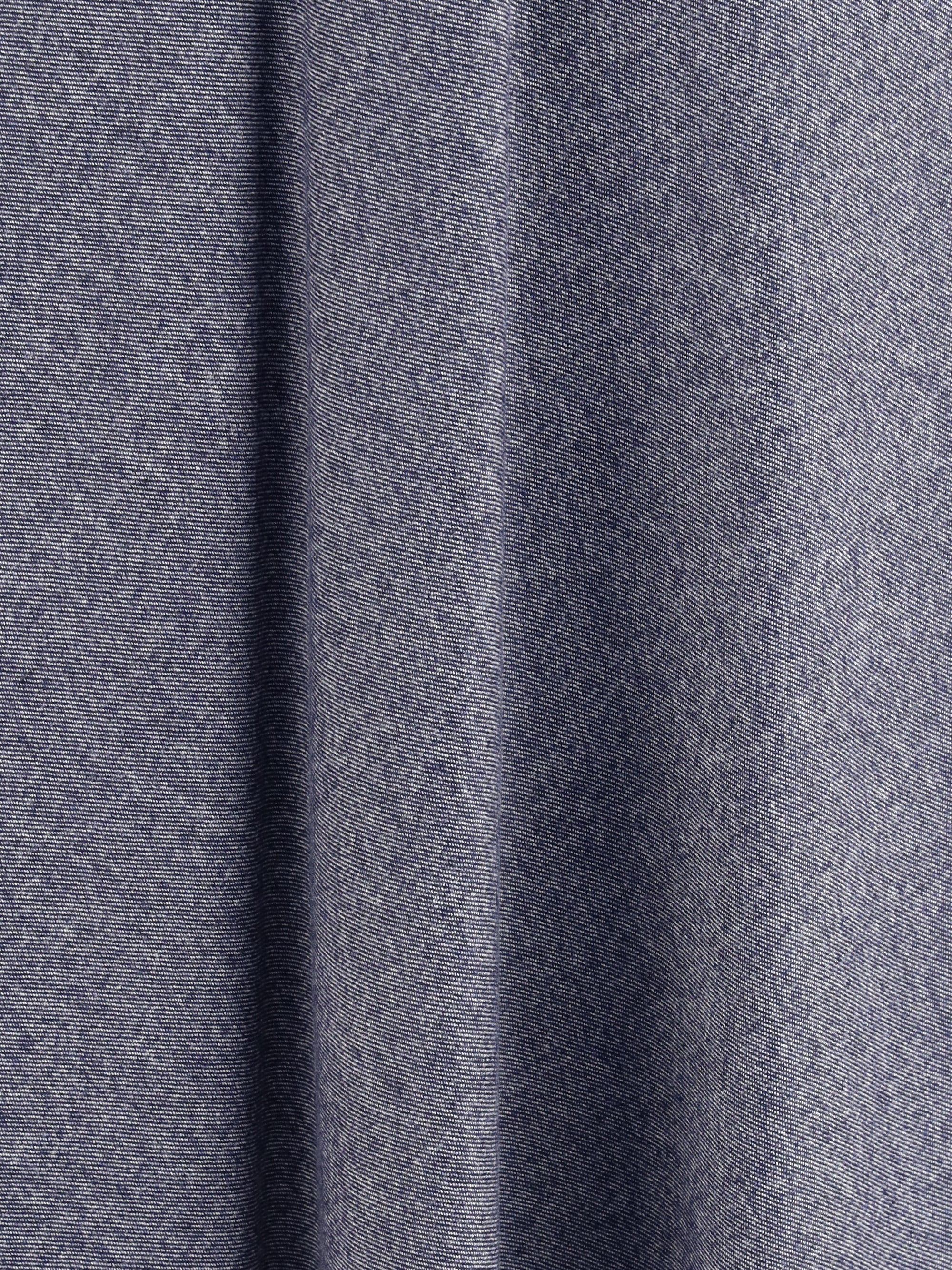 Sara Roka Flared Midi Denim Skirt — Gray, view 3
