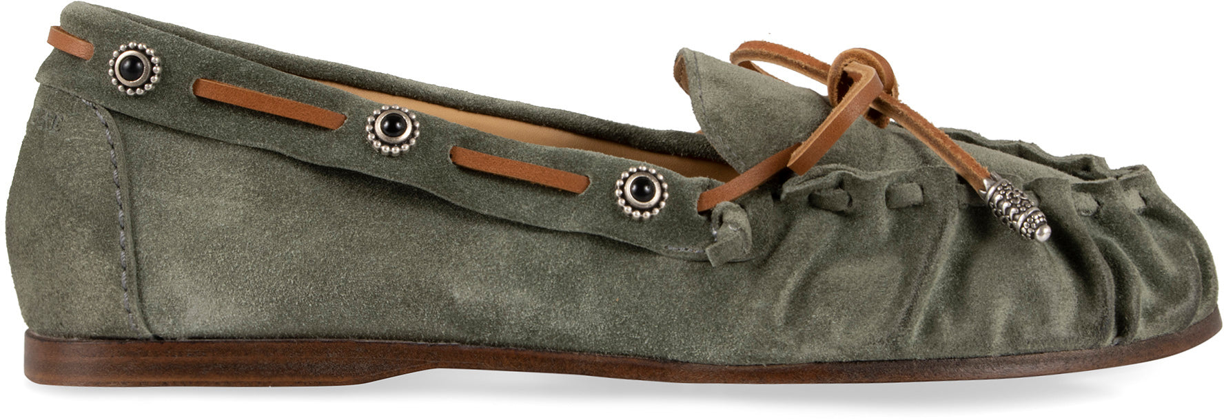 Sartore Chamois Moccasin — Green, view 2