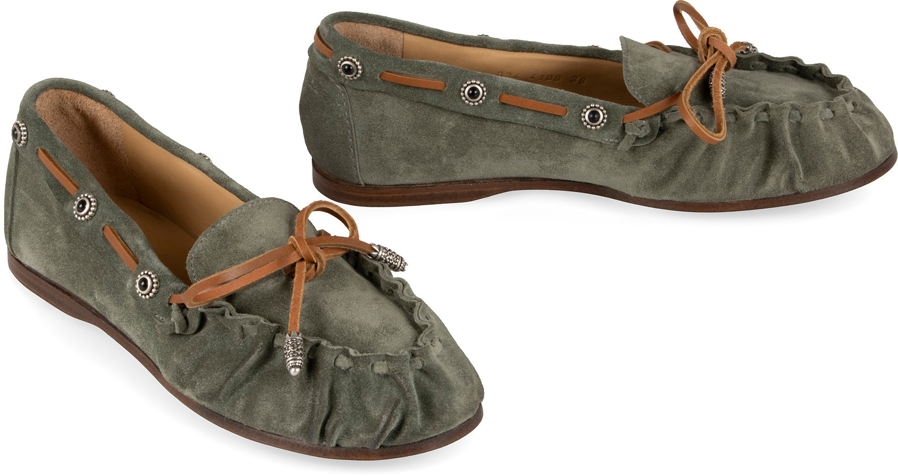 Sartore Chamois Moccasin — Green, view 3