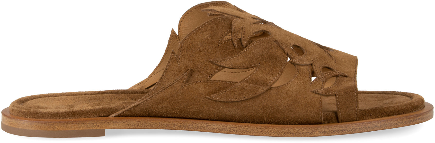 Sartore Suede Mule — Brown, view 2