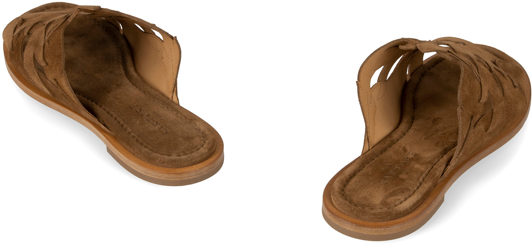 Sartore Suede Mule — Brown, view 4