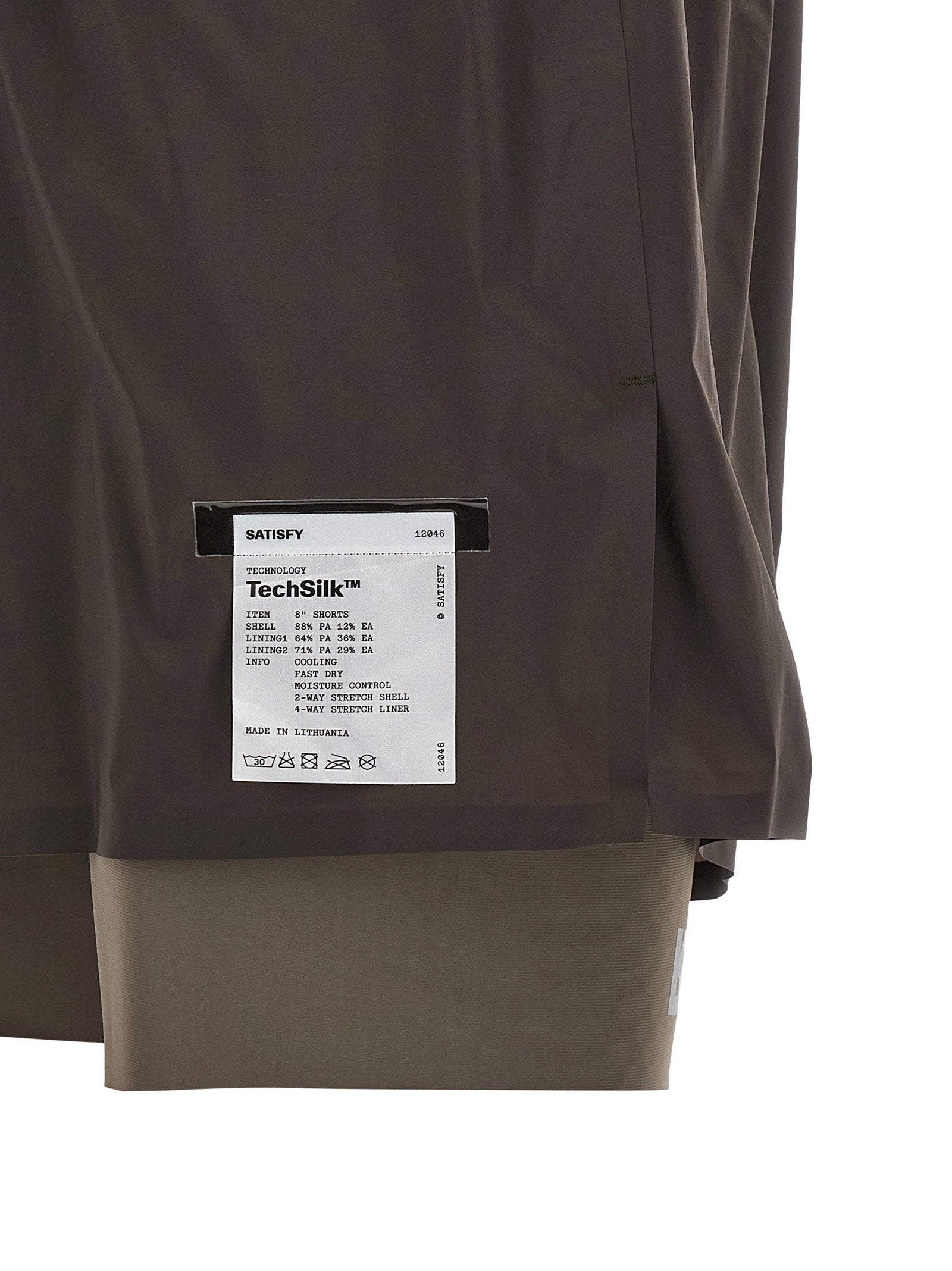 Satisfy Techsilk™ Quick-Drying Bermuda Shorts — Brown, view 5