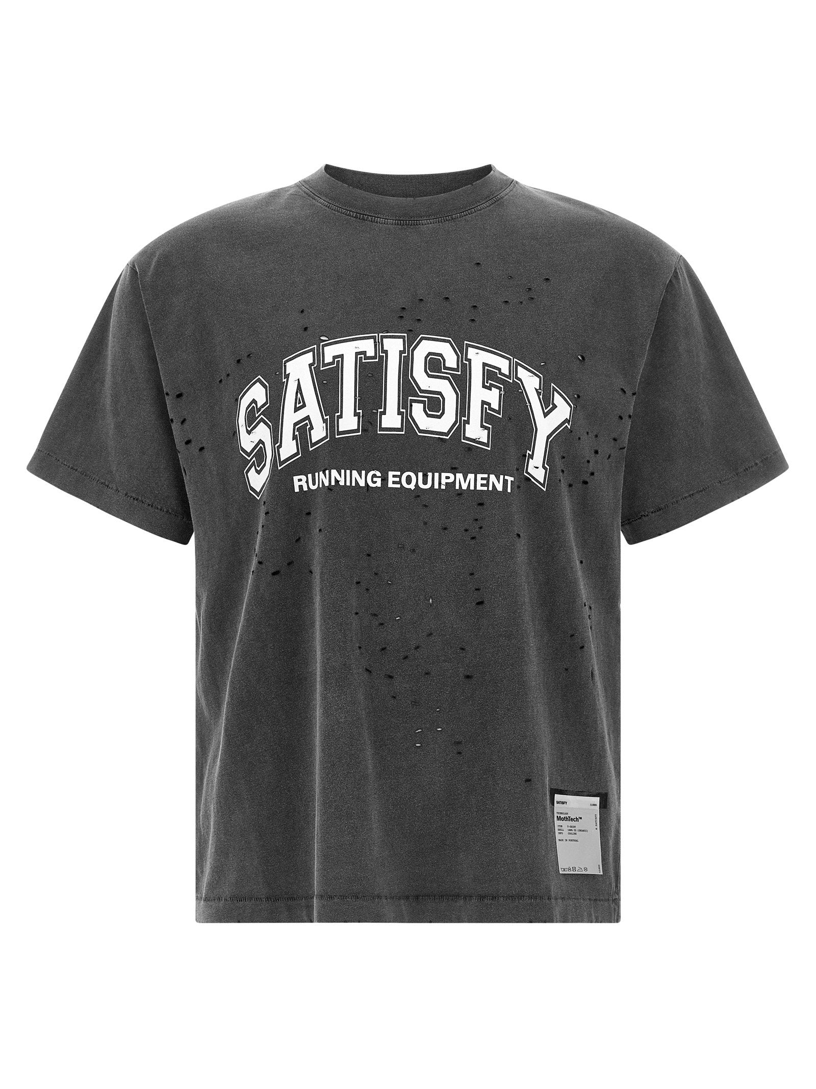 Satisfy Running Equipment T-Shirt — Charcoal by Satisfy
