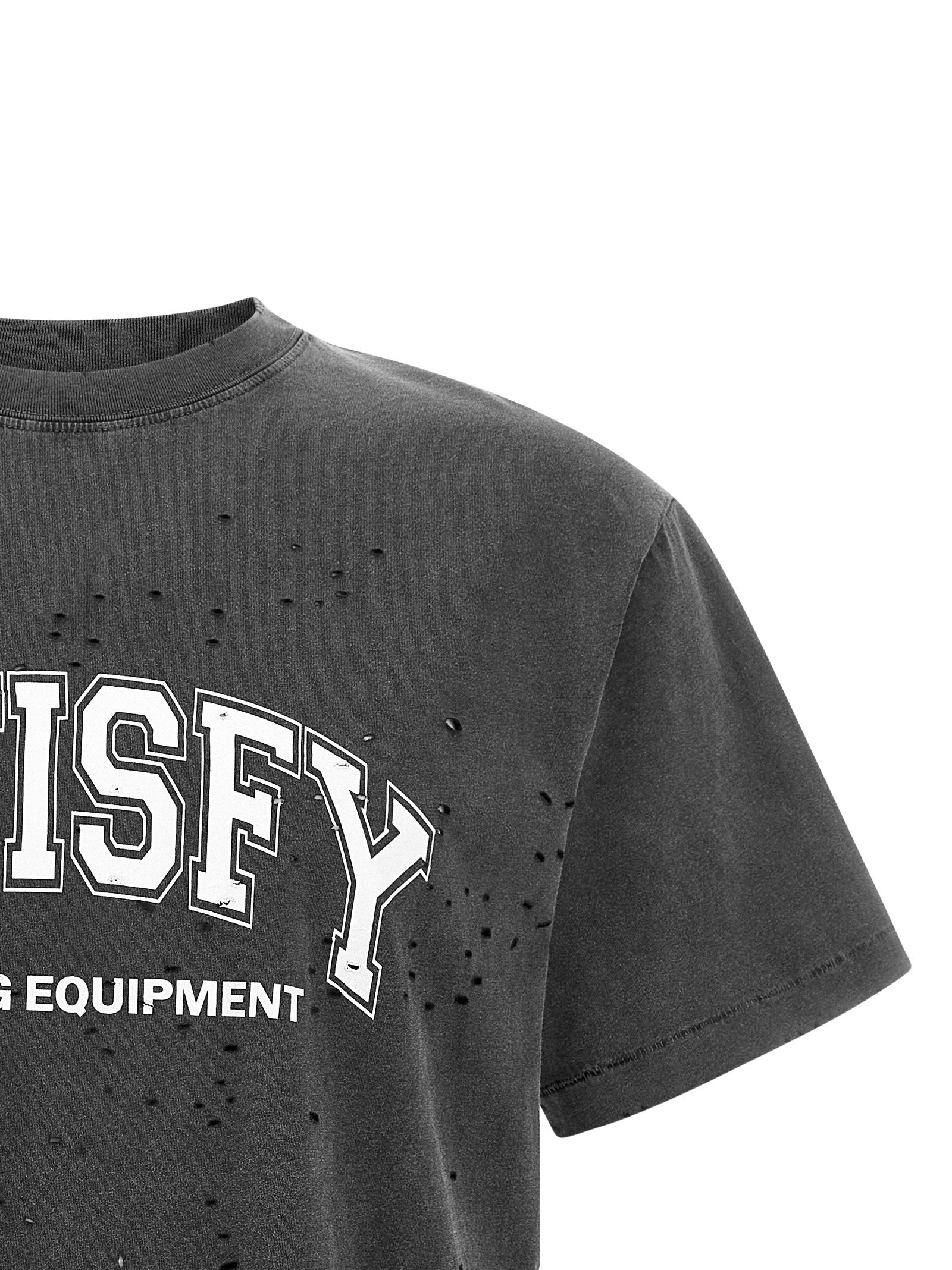 Satisfy Running Equipment T-Shirt — Charcoal, view 3