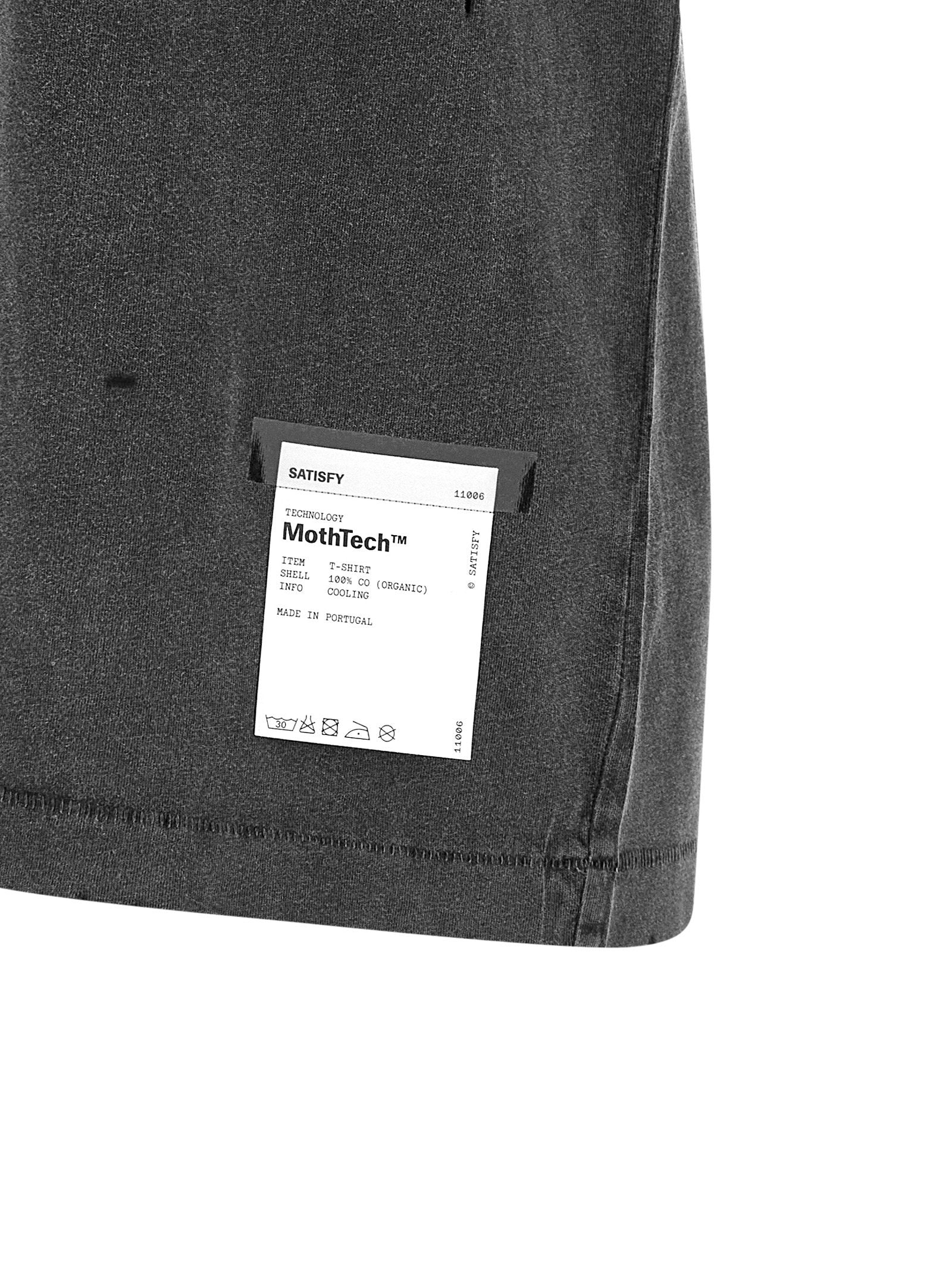 Satisfy Running Equipment T-Shirt — Charcoal, view 4