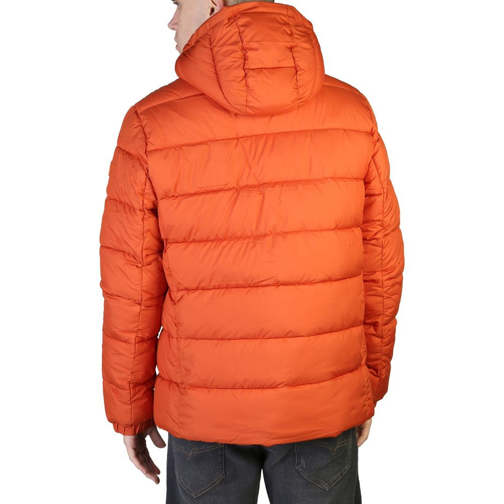 Save The Duck Quilted Nylon Down Jacket — Orange, view 2