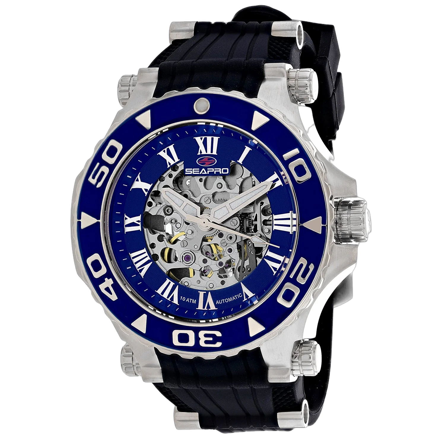 Seapro Automatic Skeleton Watch — Blue by Seapro
