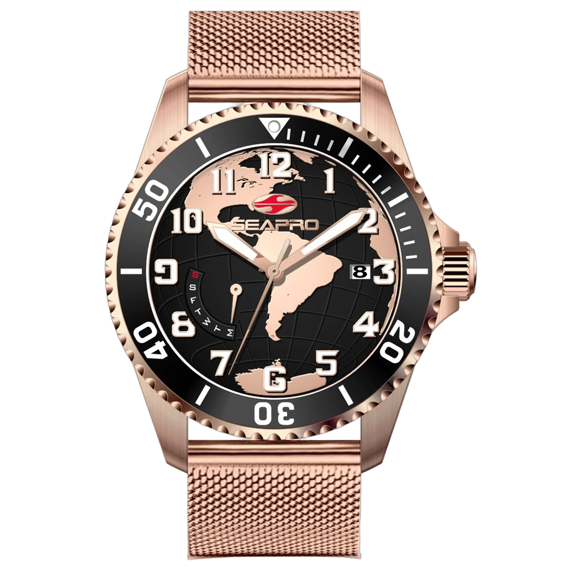 Seapro Voyager Watch — Rose gold by Seapro
