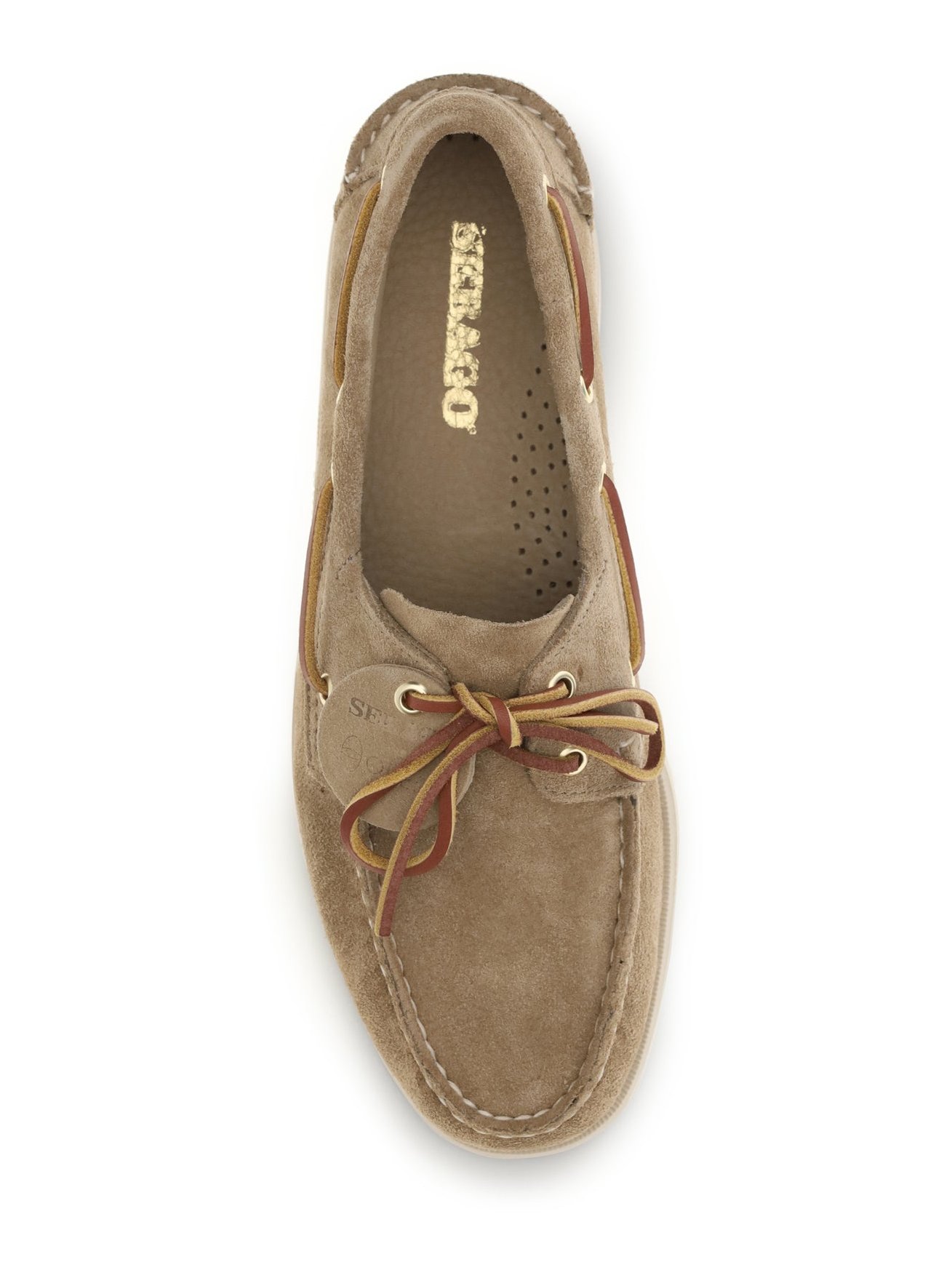 Sebago Portland Artisan Boat Shoe — Beige, view 4