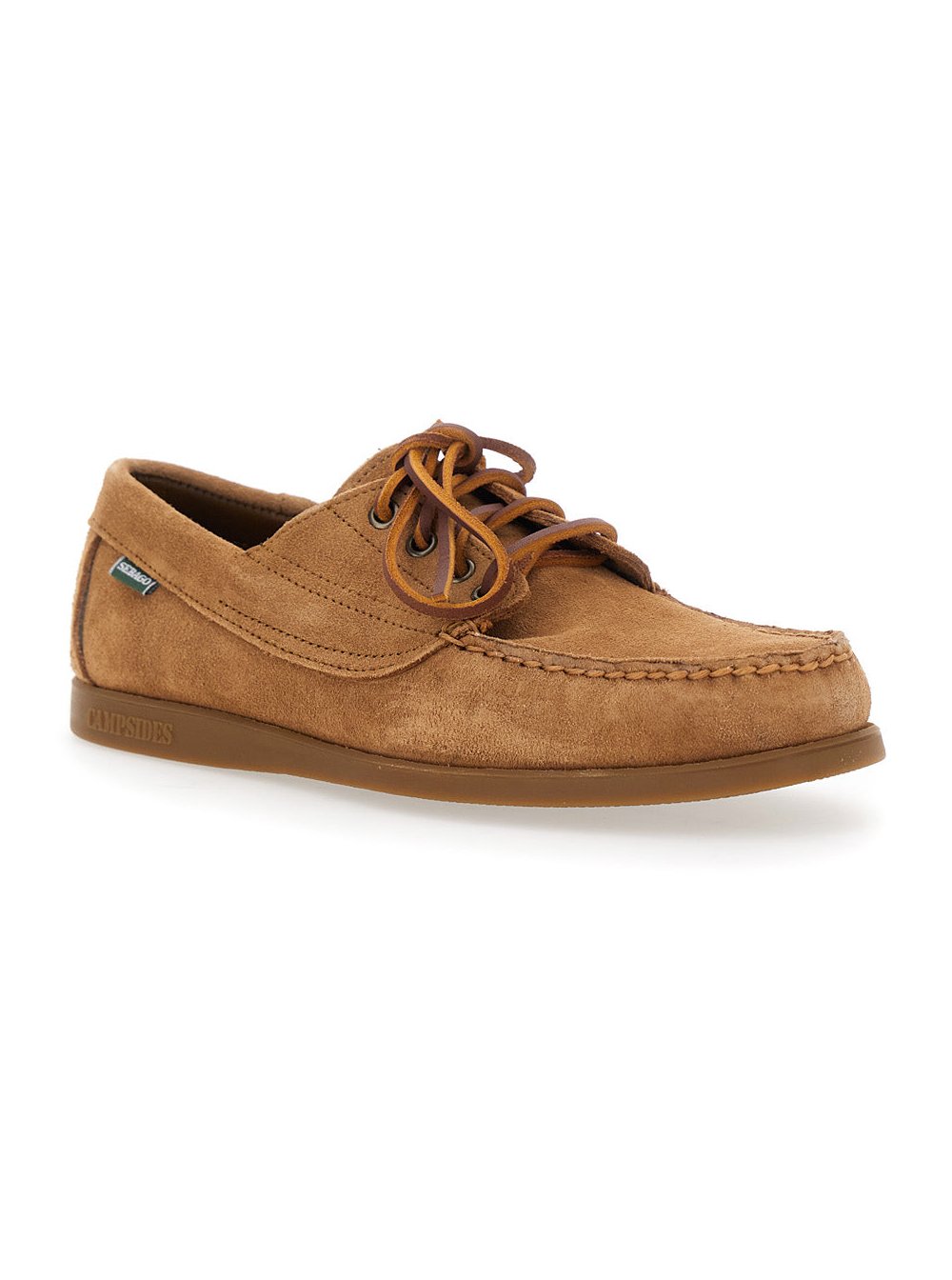 Sebago Suede Moccasin Loafer — Beige, view 2