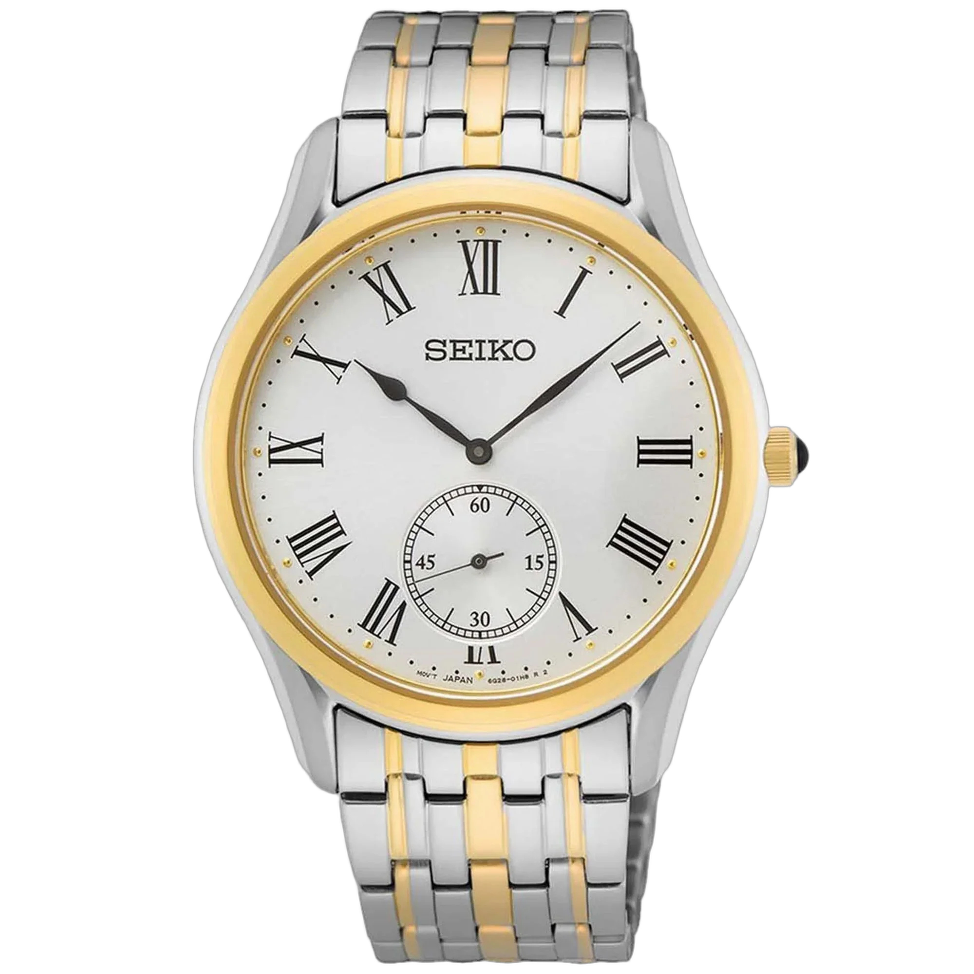 Seiko Two-Tone Roman Numeral Watch — Silver by Seiko