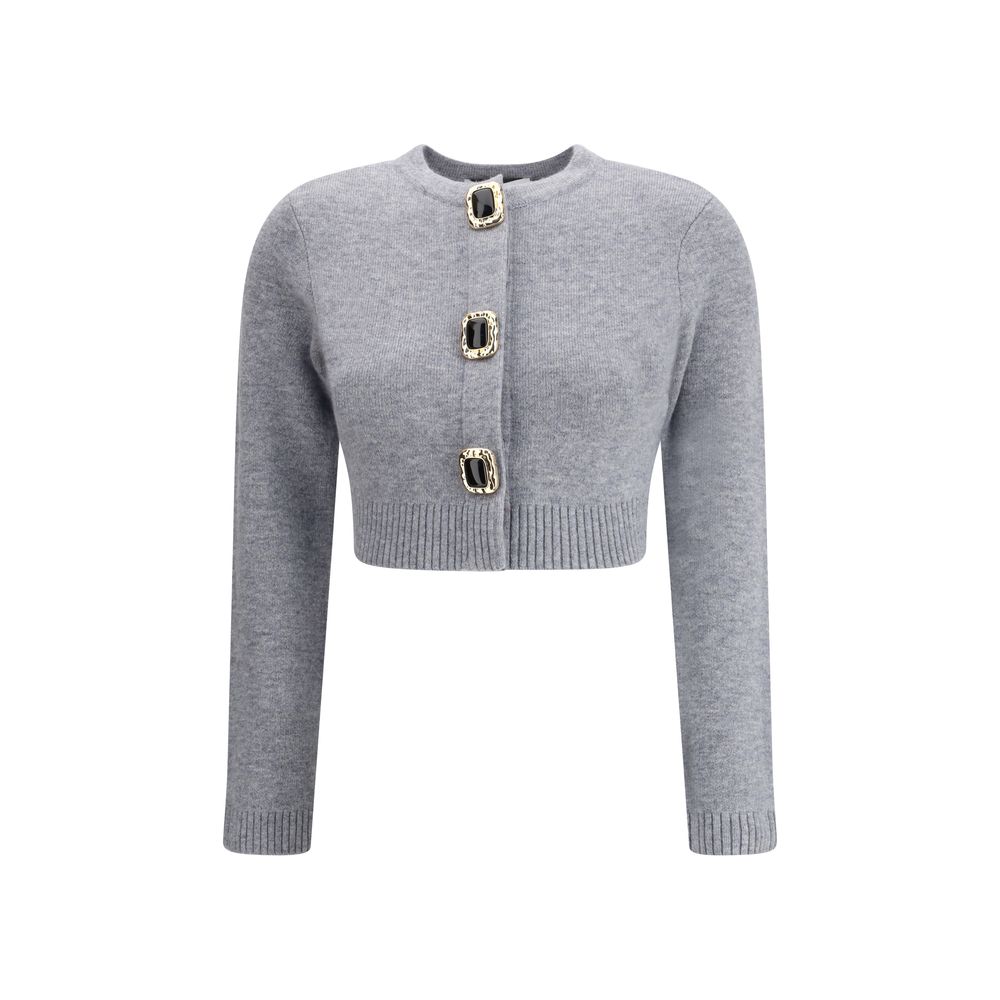 Self-Portrait Wool Cardigan — Gray by Self-Portrait