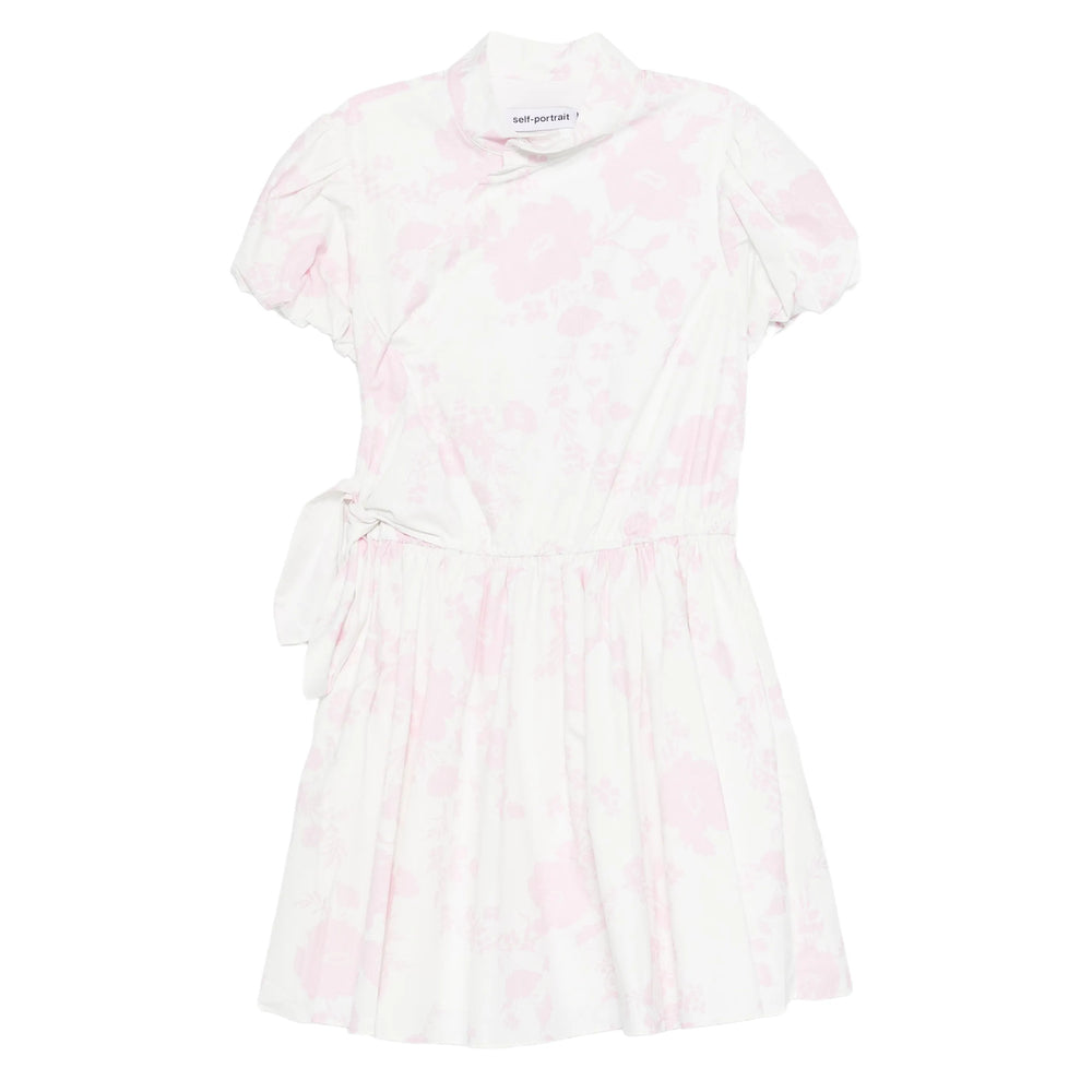 Self-Portrait Floral Print Dress — White by Self-Portrait