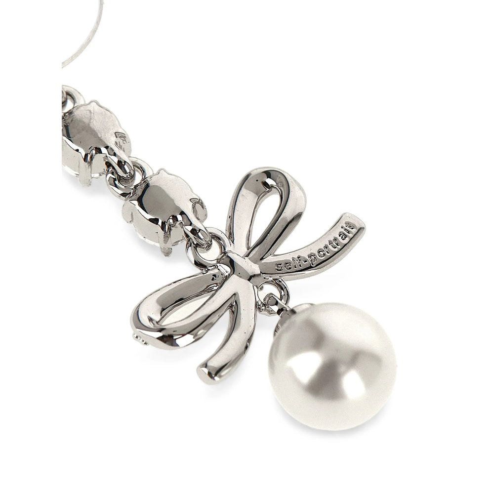 Self-Portrait Silve Earrings — Silver, view 2