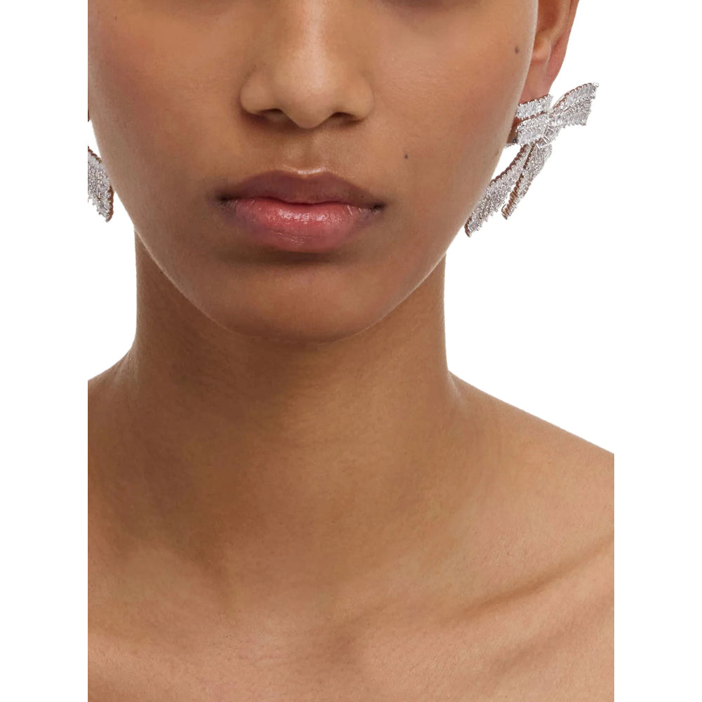 Self-Portrait Silve Earrings — Silver, view 3