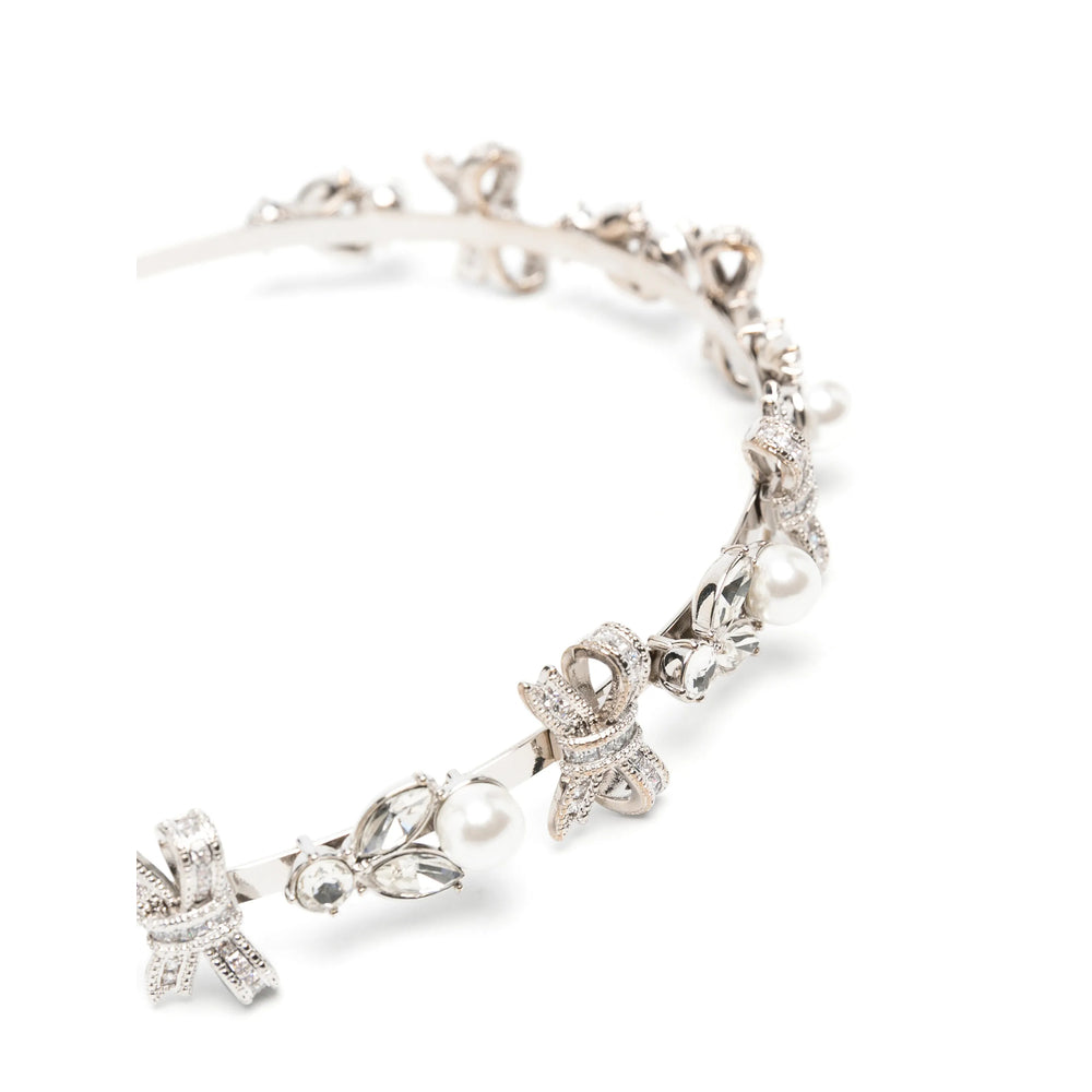 Self-Portrait Silve Headband — Silver, view 2